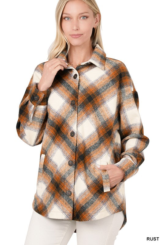 Shari Plaid Shacket