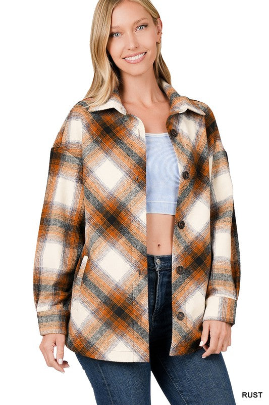 Shari Plaid Shacket