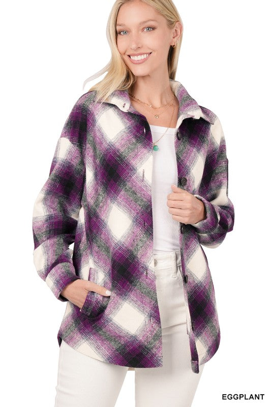 Shari Plaid Shacket