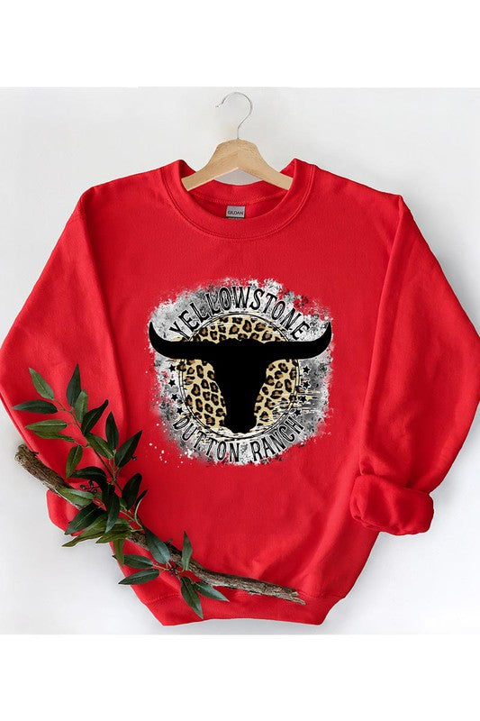 Yellowstone Bull Skull Sweatshirt