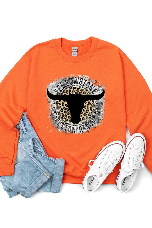 Yellowstone Bull Skull Sweatshirt