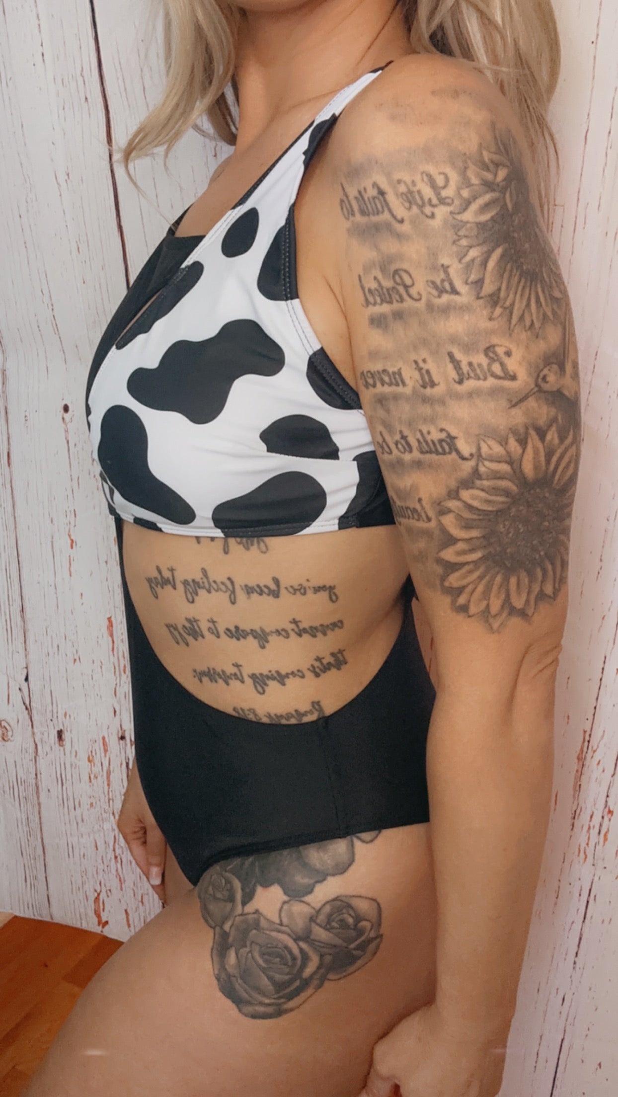 Cowprint Swimsuit