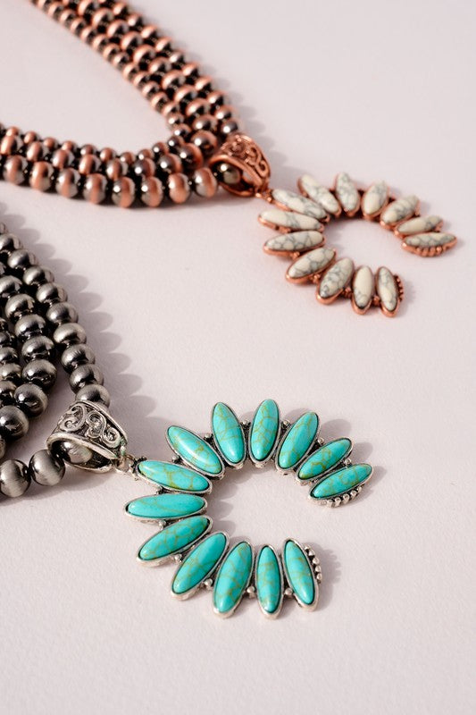 Nora Western Squash Blossom Layered Necklace