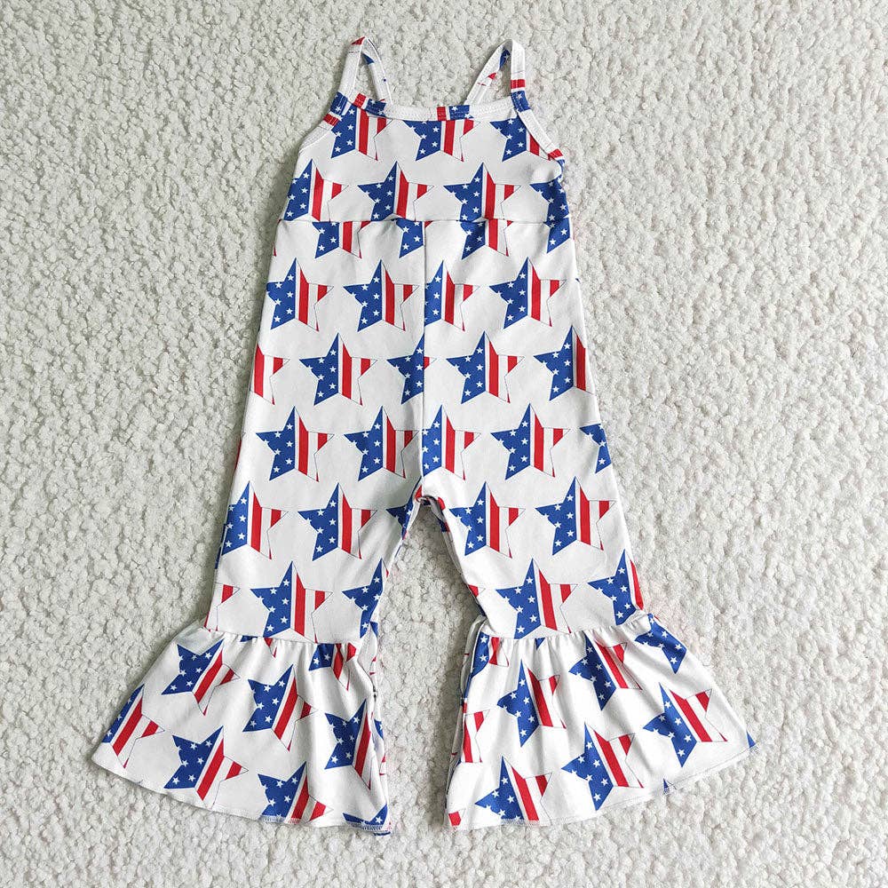 Baby girls 4th of July Jumpsuits
