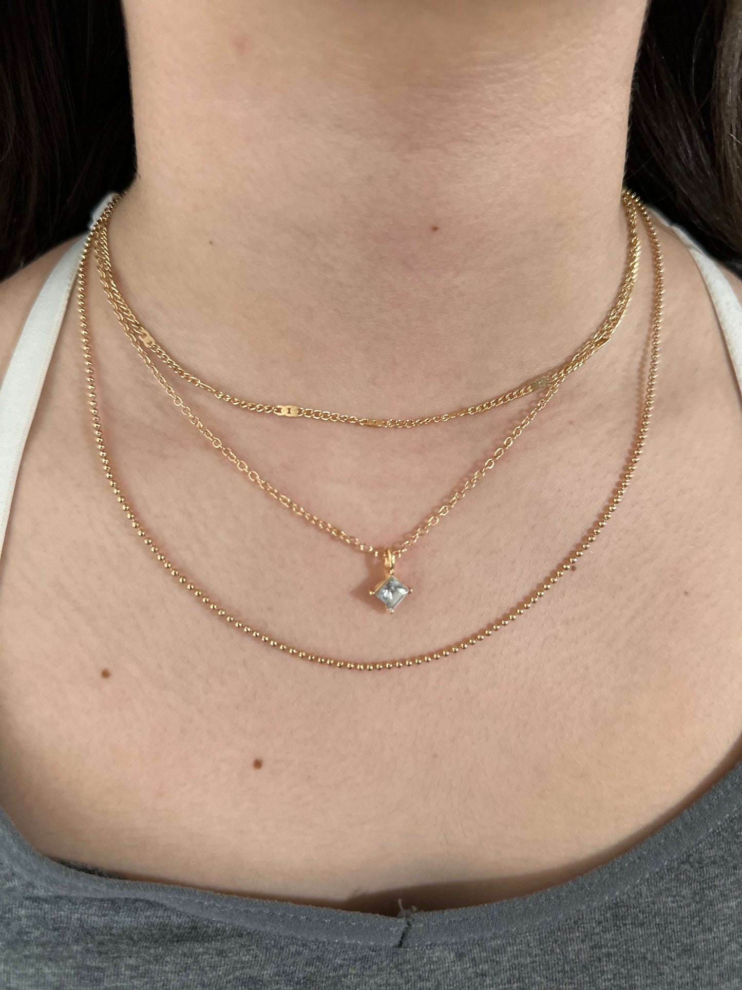 Kali Rhinestone Layered Necklace