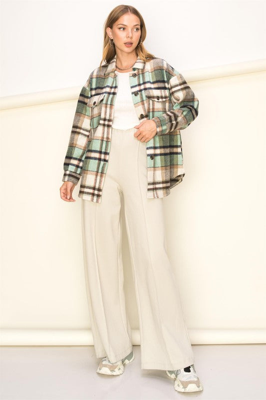 Joann Plaid Pattern Shacket