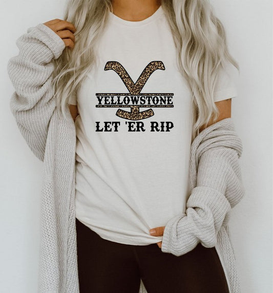 Yellowstone Let Er Rip Boutique Style Tee