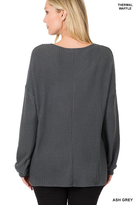 Aileen Thermal Waffle Sweater