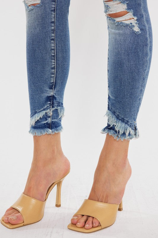 Sutton Mid-Rise Ankle Skinny Jeans