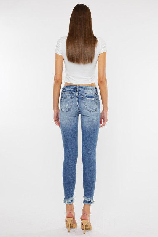 Sutton Mid-Rise Ankle Skinny Jeans