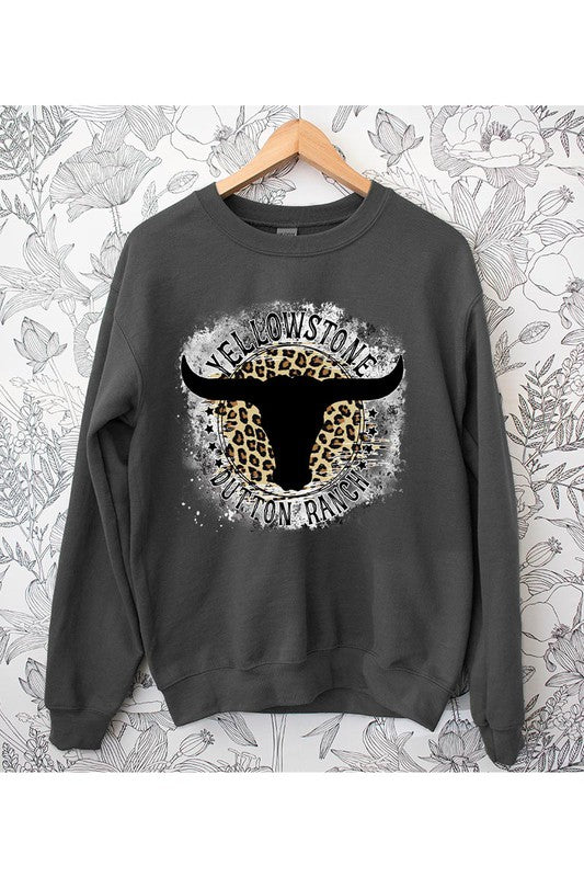 Yellowstone Bull Skull Sweatshirt