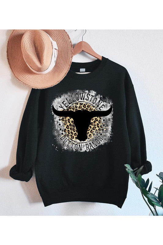 Yellowstone Bull Skull Sweatshirt