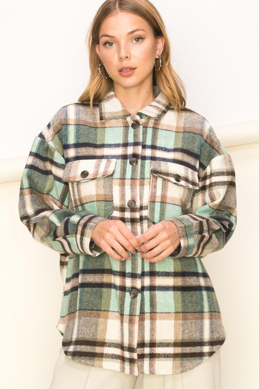 Joann Plaid Pattern Shacket