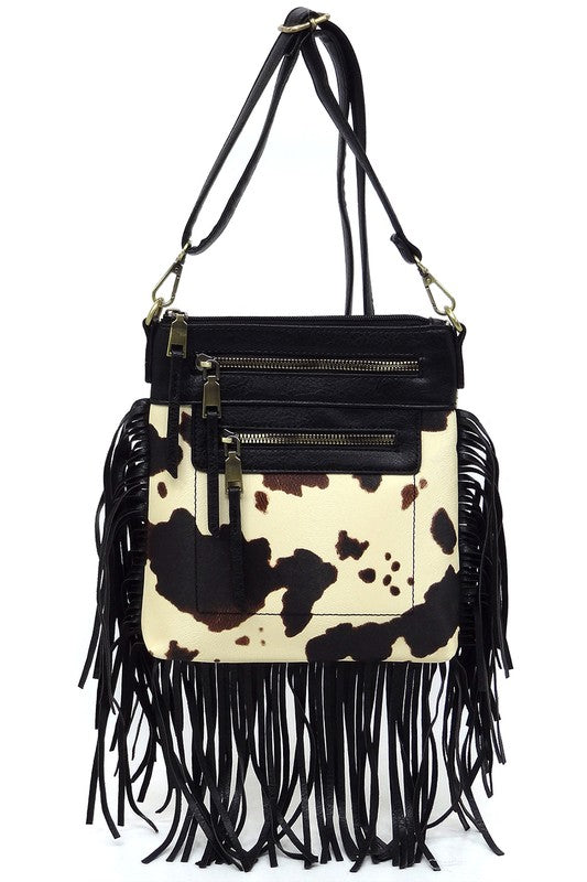 Melanie Western Fringe Crossbody Bag