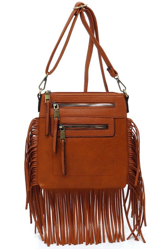 Melanie Western Fringe Crossbody Bag