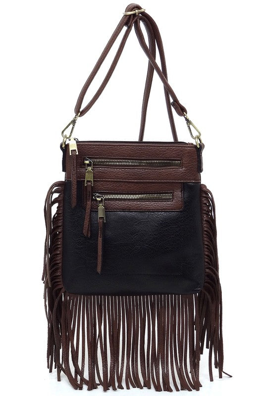 Melanie Western Fringe Crossbody Bag