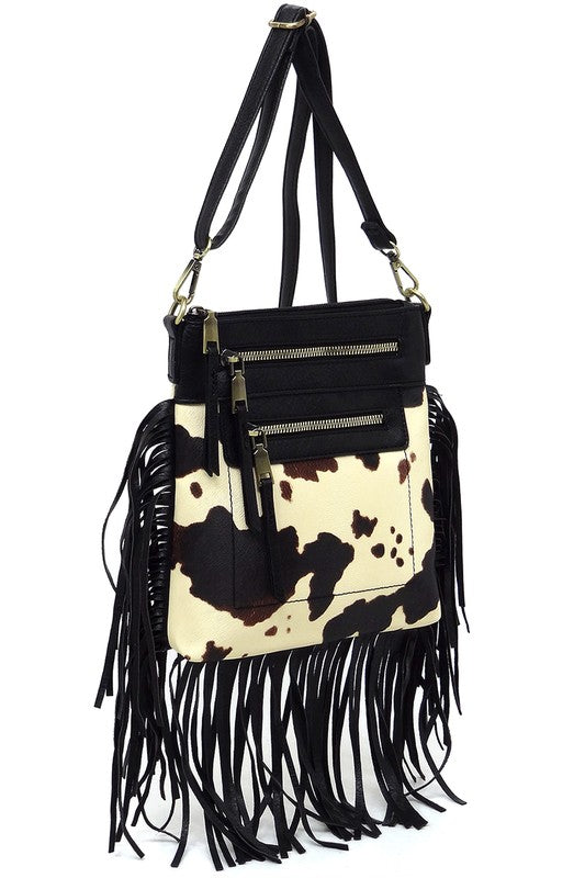 Melanie Western Fringe Crossbody Bag