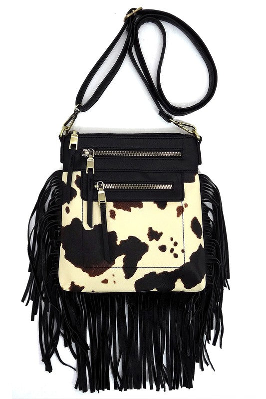 Melanie Western Fringe Crossbody Bag