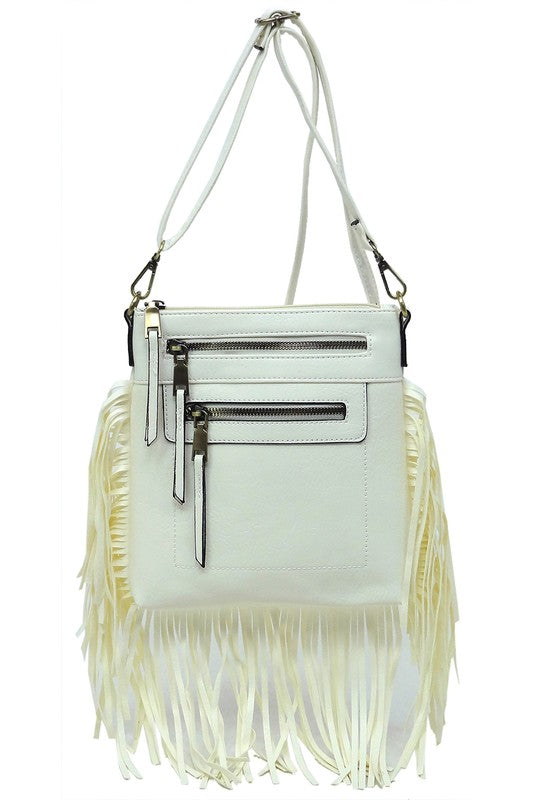 Melanie Western Fringe Crossbody Bag