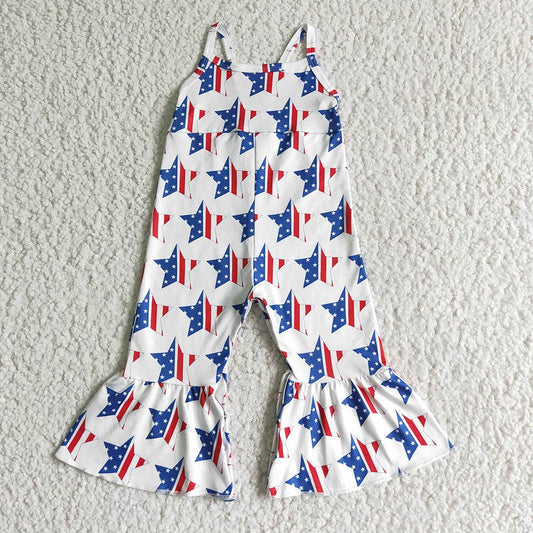 Baby girls 4th of July Jumpsuits