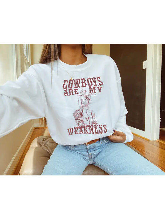 Cowboys Are My Weakness Crewneck